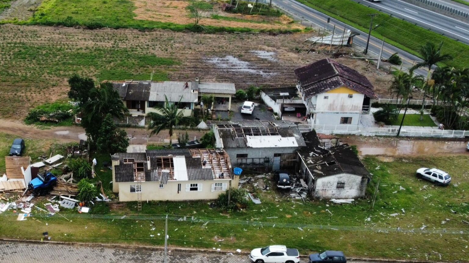 Sombrio decretou emergência após tempestade severa | Foto: Divulgação/SDC