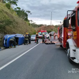 Homem sofre mal súbito e morre enquanto dirigia na BR-470