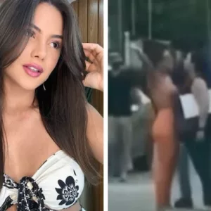 Influenciadora é presa após agredir a mãe no meio da rua. | Foto: Reprodução/Primeiro Impacto, SBT News