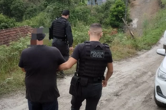 Operação policial nesta quinta-feira (21) em Bom Retiro. | Foto: PCSC