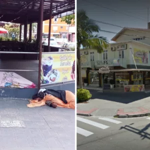 Pessoa em situação de rua é morta a pedradas em Florianópolis. - Foto: CBMSC/Google Maps/Reprodução