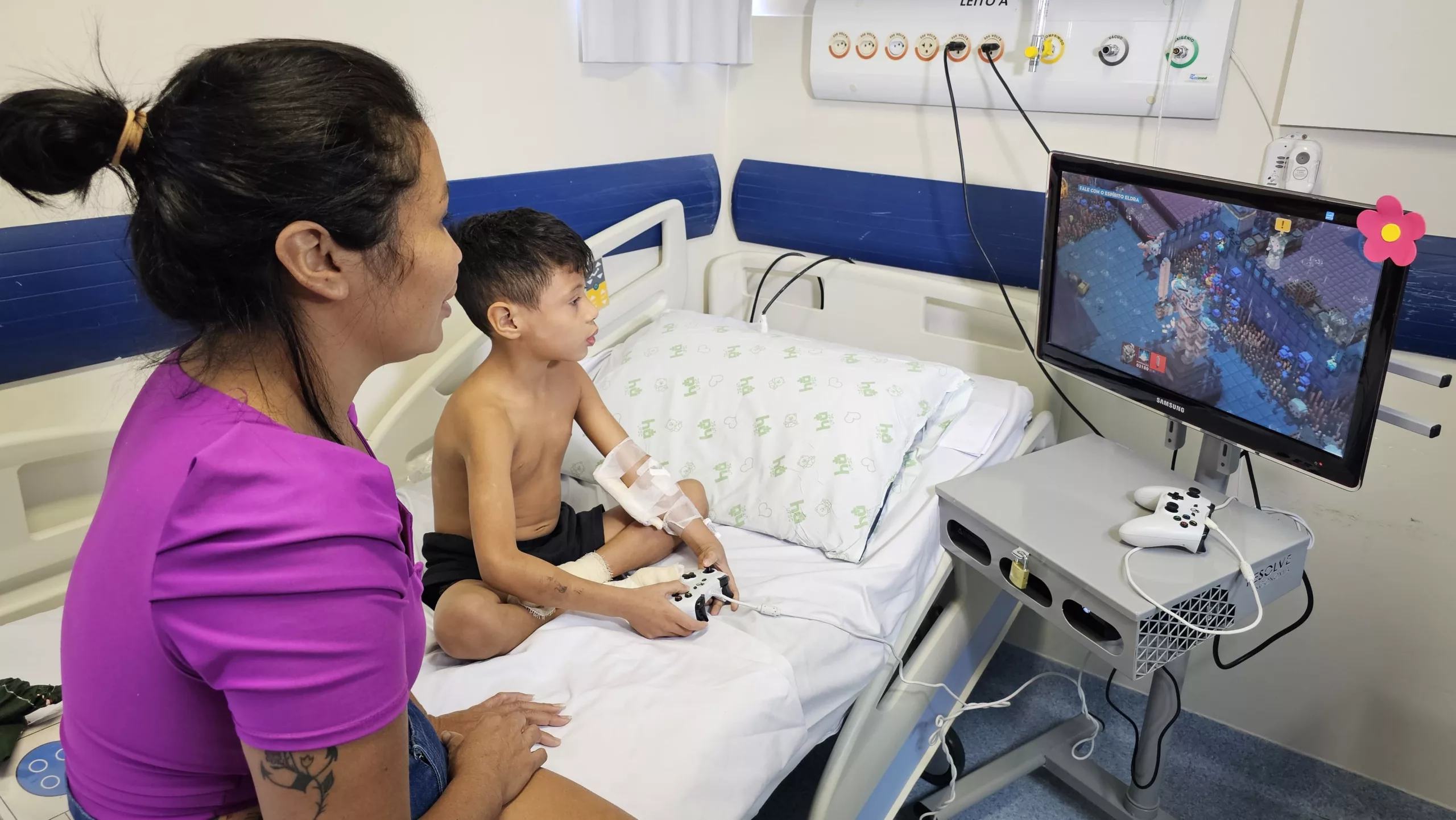 Suporte de videogame melhora experiência de internação hospitalar (1)