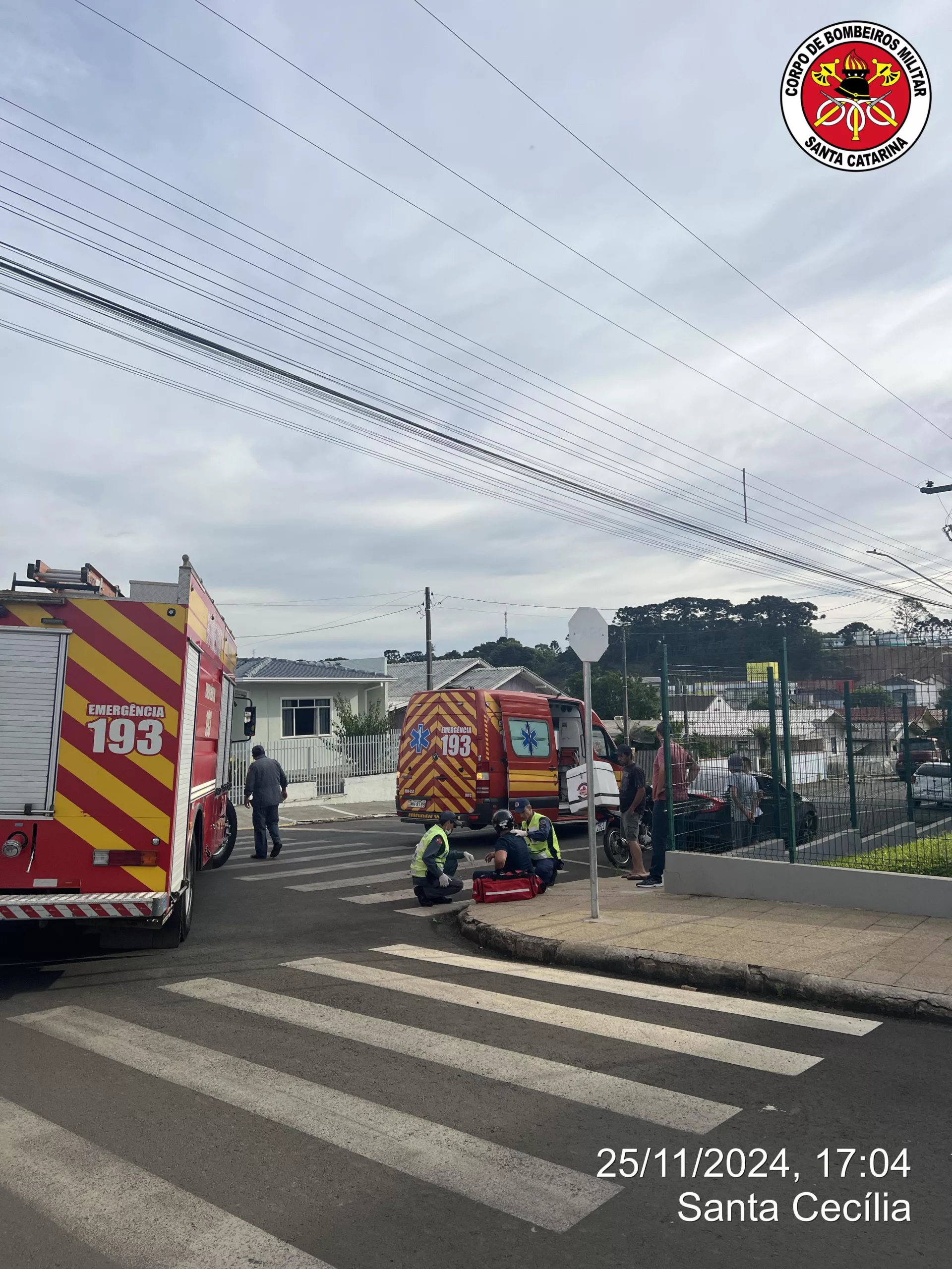 Imagem: Corpo de bombeiros