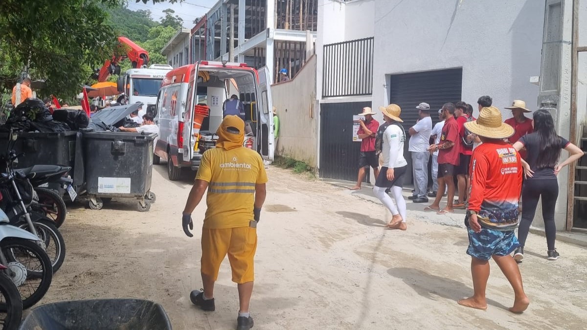 Homem morre esmagado em acidente de trabalho em SC | Foto: Reprodução / Leitor Diarinho