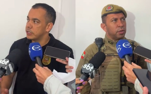 Delegado Sérgio e Tenente-Coronel Rangel. | Foto: Rádio Clube de Lages