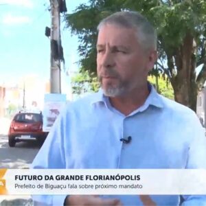 Prefeito de Biguaçu fala sobre o próximo mandato e futuro da cidade. - Foto: Reprodução