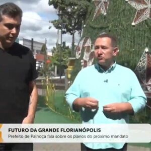 Prefeito de Palhoça fala sobre o próximo mandato e futuro da cidade. - Foto: Reprodução/ SCC SBT