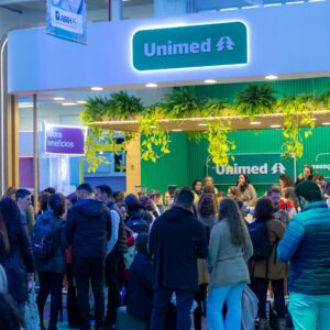 Estande da Unimed tem espaço de destaque no Congresso Catarinense de Gestão de Pessoas | Foto: Unimed/Divulgação