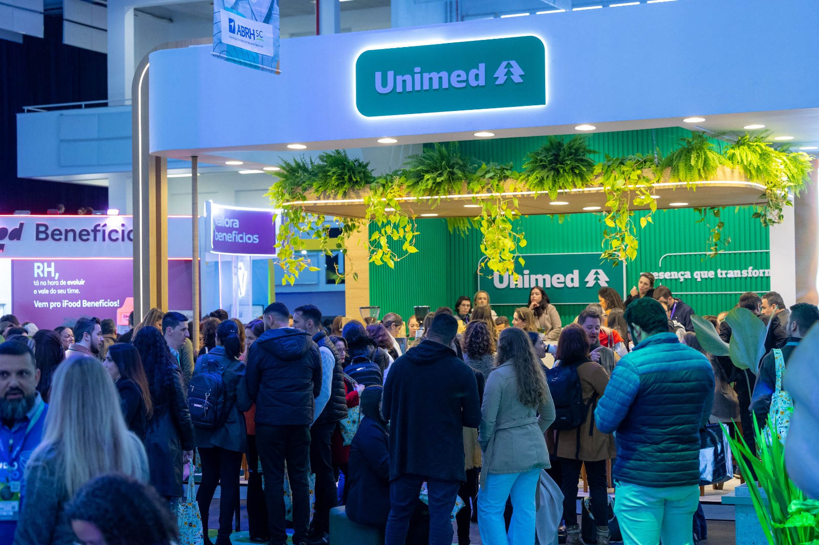 Estande da Unimed tem espaço de destaque no Congresso Catarinense de Gestão de Pessoas | Foto: Unimed/Divulgação