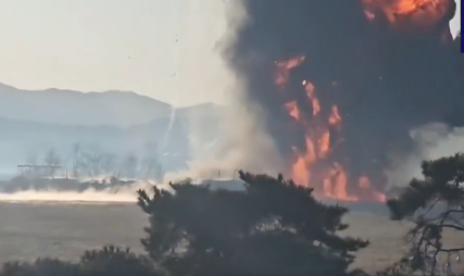 Vídeo mostra momento em que avião explode na Coreia do Sul