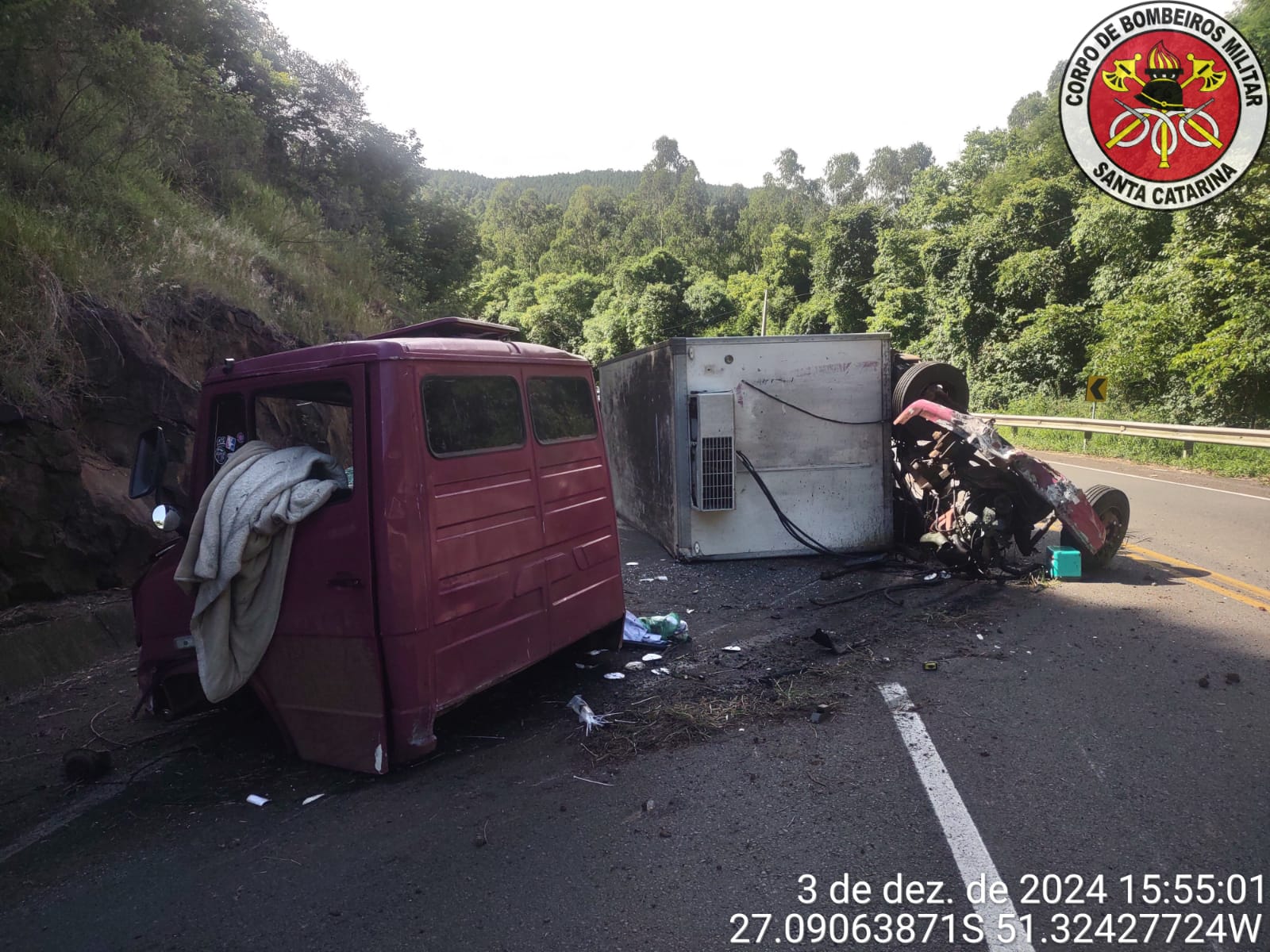 Imagem: Corpo de bombeiros