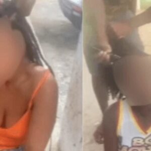 Traficantes raspam cabelo de mulheres após suposta fofoca. - Foto: SBT News/Reprodução