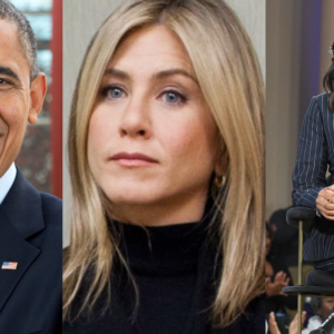 Barack Obama, Michelle Obama e Jennifer Aniston | Foto: Reprodução/Redes Sociais 