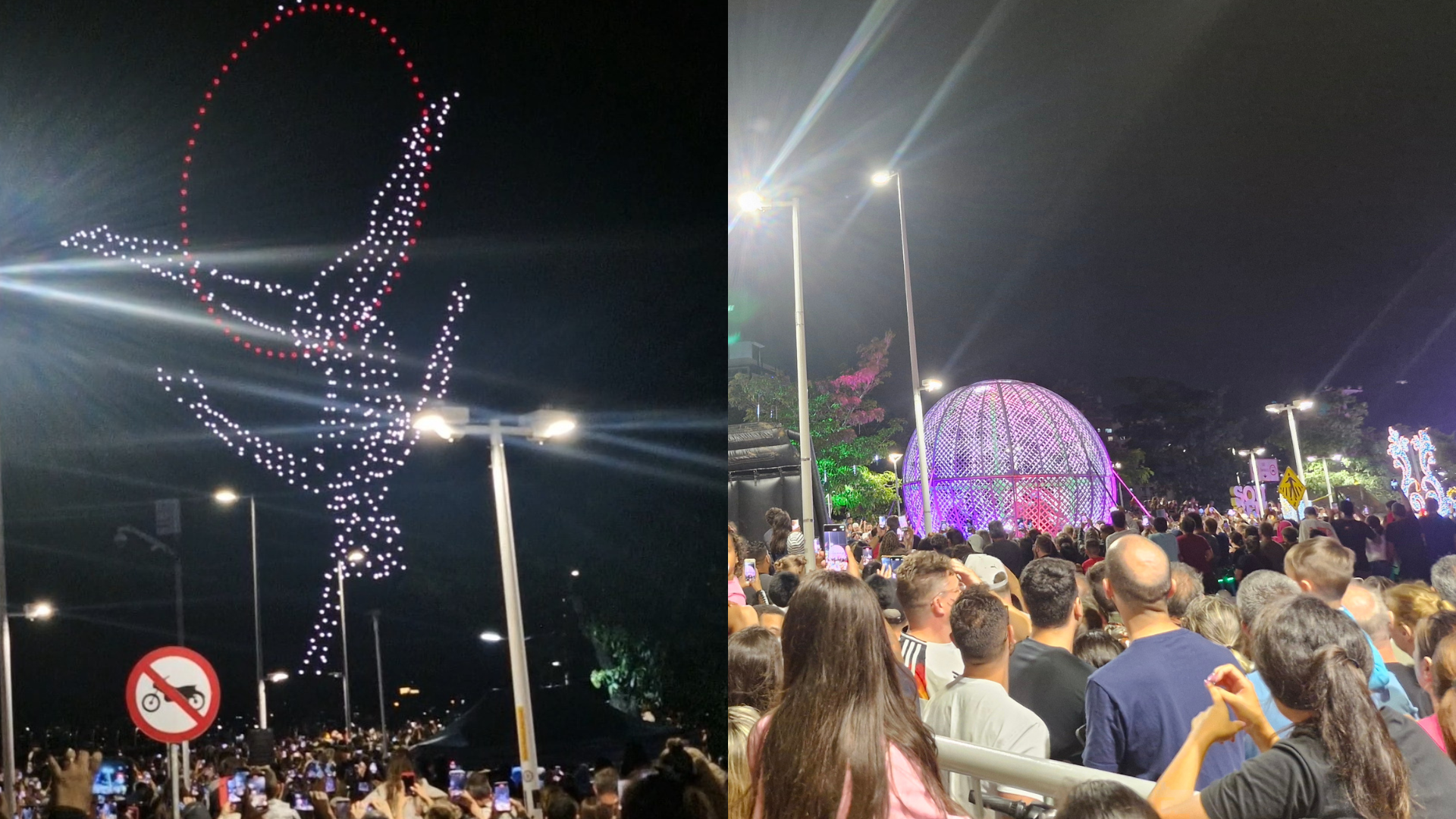 Mirage Circus cerca de 25 mil pessoas celebram show inédito na Ponte Hercílio Luz