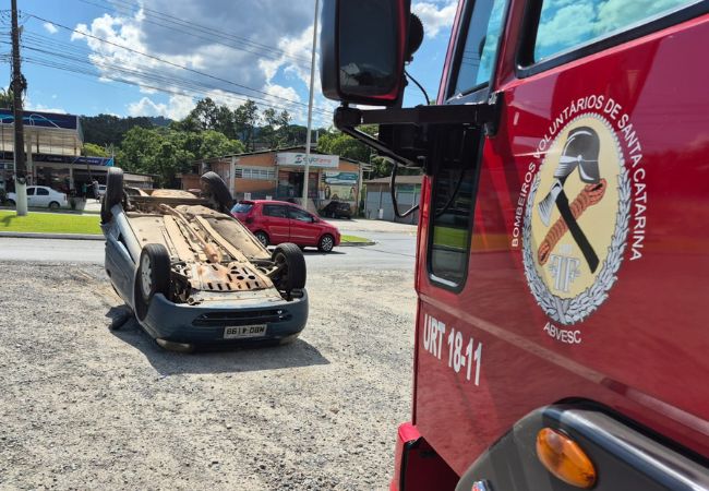 Foto: Bombeiros Voluntários de Pomerode/Divulgação.