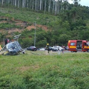 Queda de aeronave próximo ao Beto Carrero deixa quatro feridos