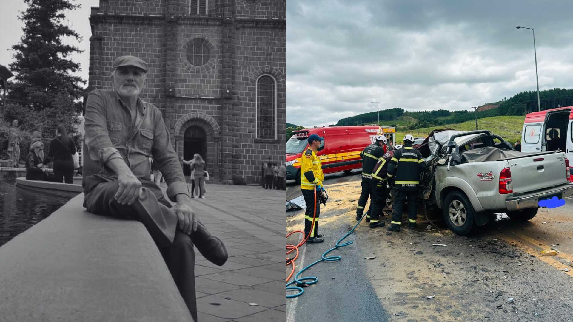 Homem que morreu em grave acidente em Lages era apicultor da Serra | Foto: Redes Socias/CBMSC