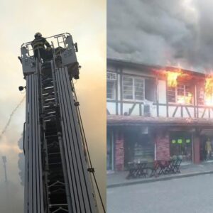 Imagens mostram a dimensão do grande incêndio em lojas de Blumenau | Foto: Marcos Fernandes/Redes sociais