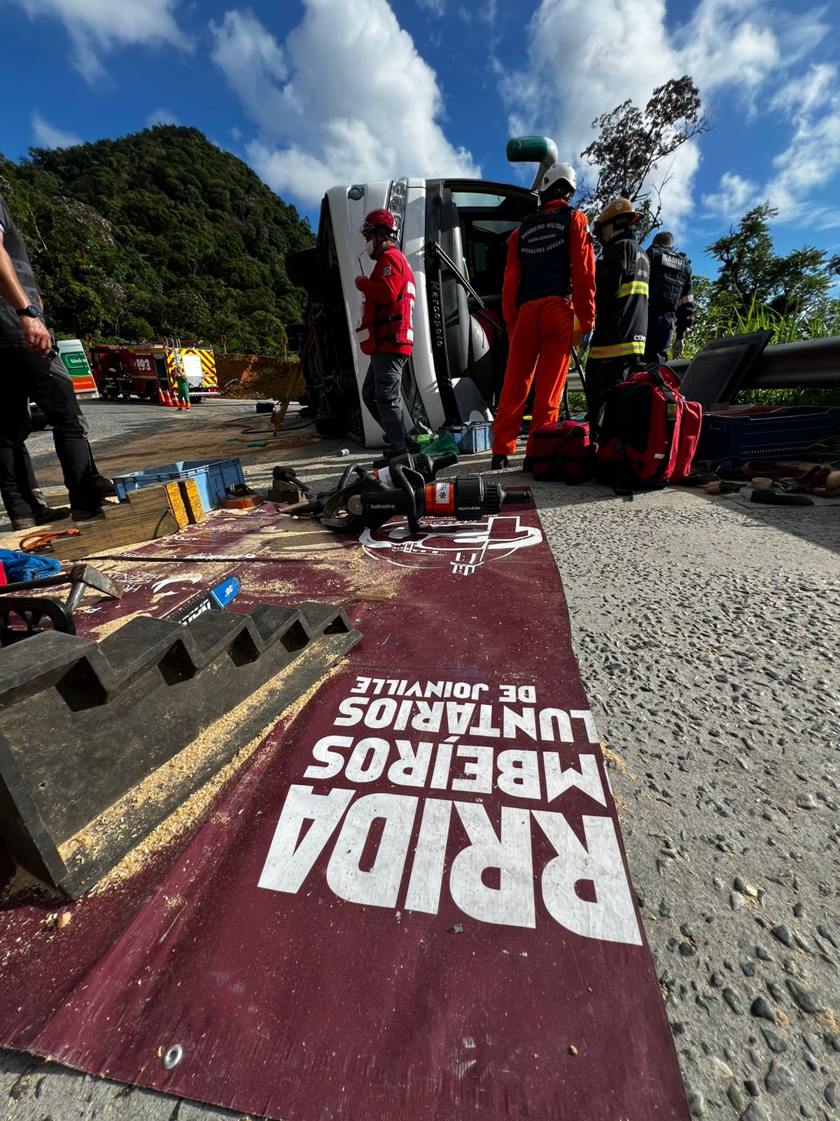 Imagem: Corpo de bombeiros