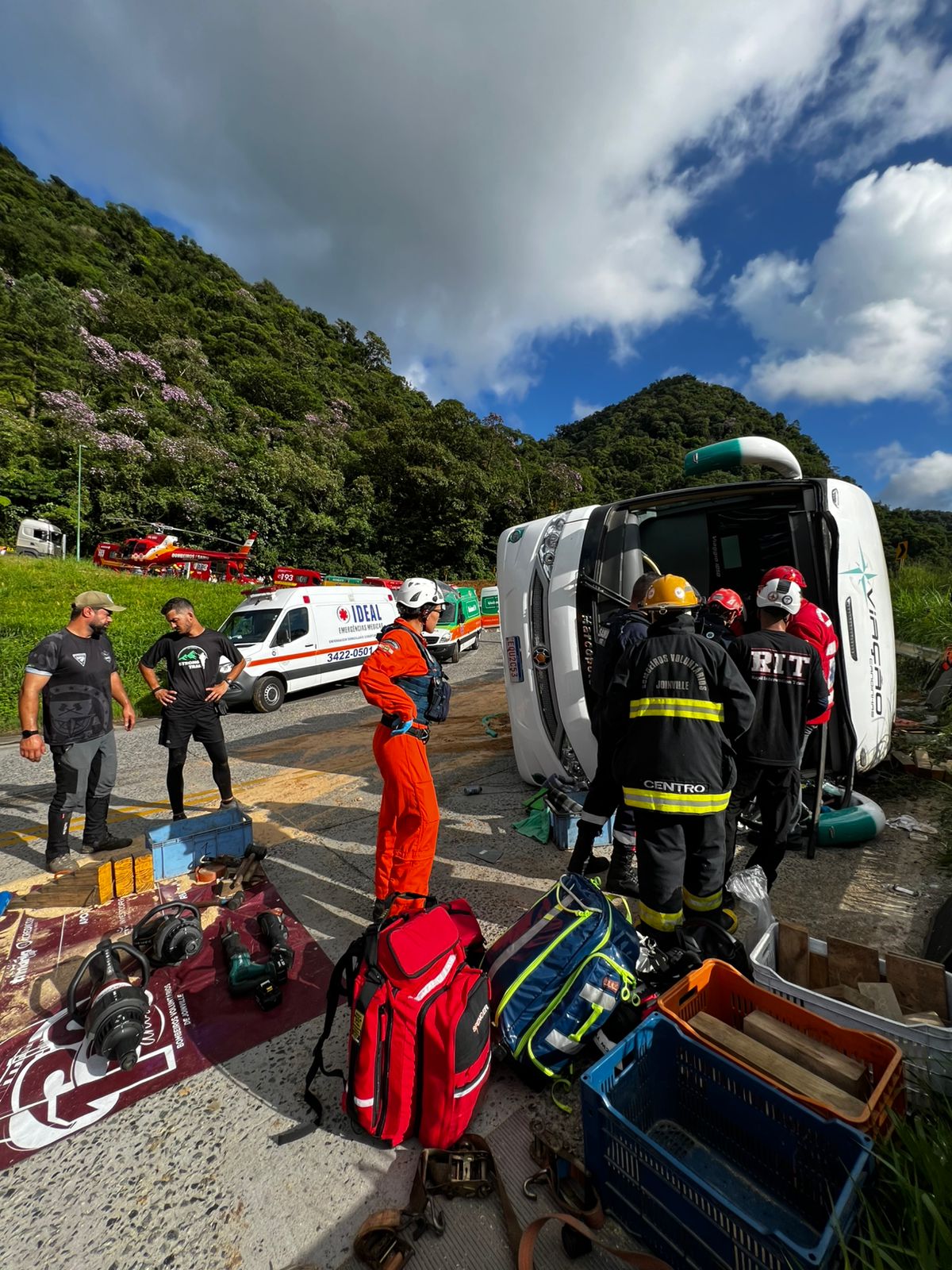 Imagem: Corpo de bombeiros