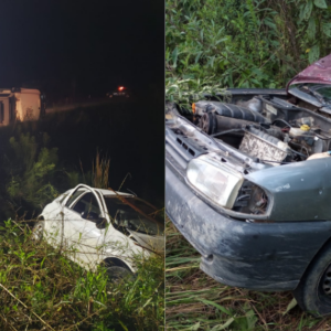 BR-282 em Bom Retiro registra dois acidentes em menos de 24 horas com motoristas embriagados | Fotos: 5º BBM