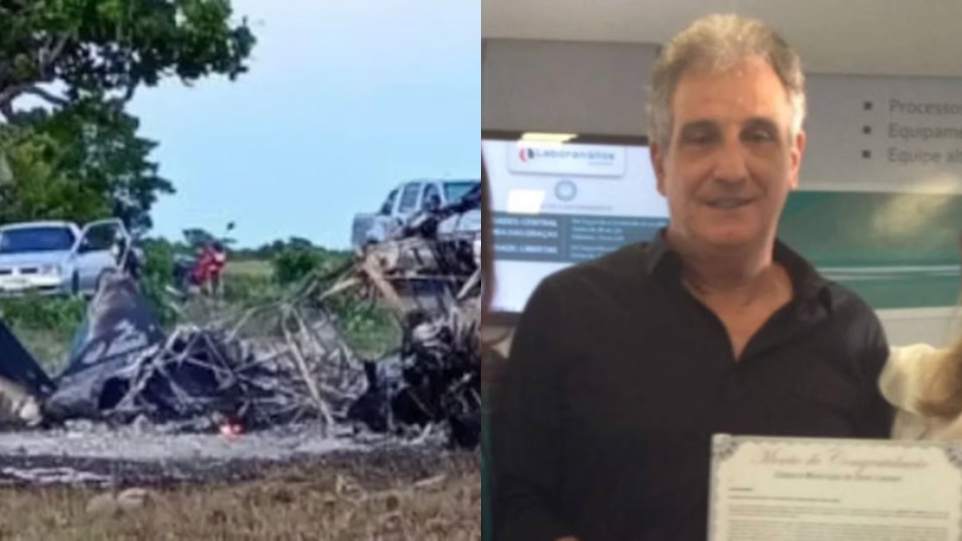 Avião cai, explode e provoca morte no sul da Bahia