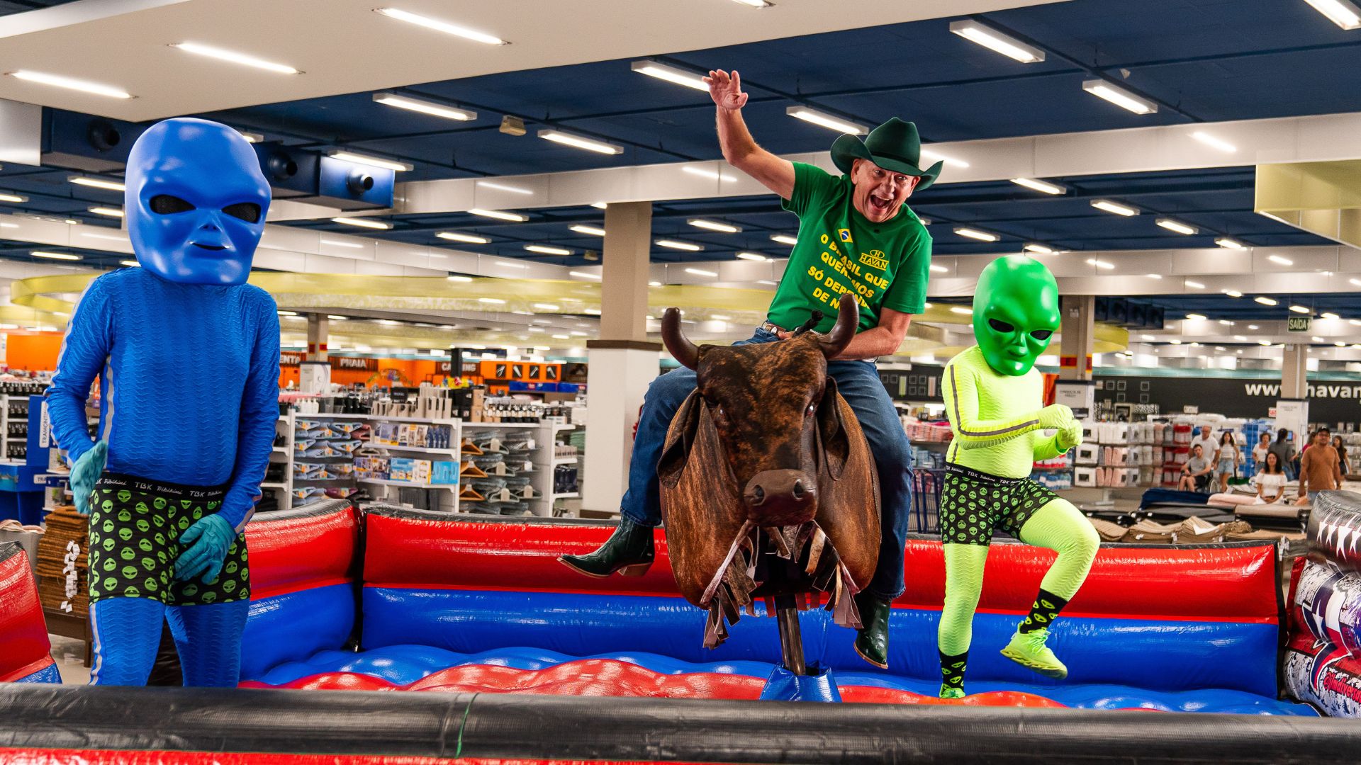 Havan de Florianópolis traz atração ‘inusitada’ para clientes. – Foto Havan/Reprodução