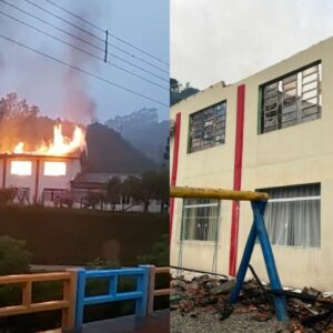 Escola em SC que pegou fogo há mais de dois anos, segue abandonada; entenda | Foto: Redes sociais