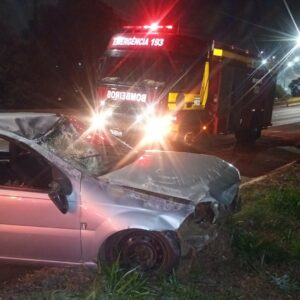 Duas pessoas ficam feridas em acidente na BR 116 | Foto: 2º BBM
