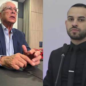 Advogado de Jair Júnior alega legítima defesa no caso de agressão contra ex-namorada | Foto 01: Schaina Marcon/Rádio Clube de Lages | Foto 02: Reprodução Redes Sociais