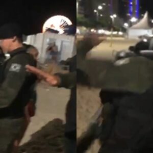 Vídeo mostra momento em que mulher leva tapa de guarda municipal em SC; assista | Foto: Reprodução/Rádio Menina/Cedido.