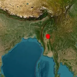 Terremoto de magnitude 7.7 atinge Mianmar e tremores alcançam Tailândia | Foto: Reprodução/USGS, via SBT News