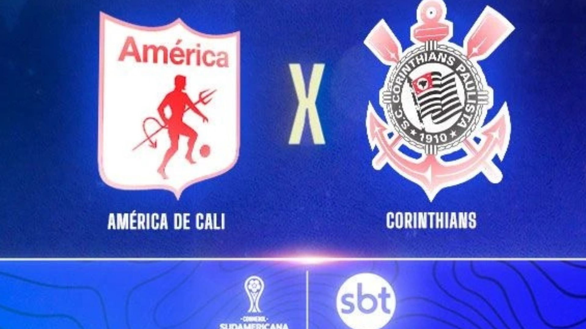 América de Cali x Corinthians: onde assistir ao vivo, horário e prováveis escalações | Foto: Divulgação/SBT Sports
