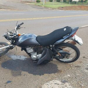 Motociclista morre em grave colisão na SC-135 | Foto: PMRv/Divulgação.