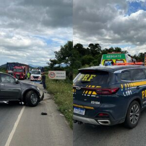 Fuga com carro roubado termina em grave acidente e quatro feridos em SC | Foto: CBMSC.