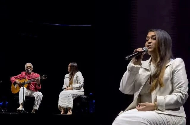 Preta Gil emociona ao aparecer em show de Gilberto Gil | Foto: Reprodução/Redes Sociais, via SBT News