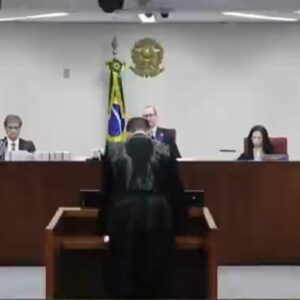 Audiência é transmitida ao vivo | Imagem: Reprodução/TV Justiça