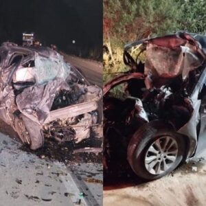 Acidente deixa um morto e um gravemente ferido na SC-114 em Palmeira| Foto: 11º Grupo de Polícia Militar Rodoviária- Palmeira-SC