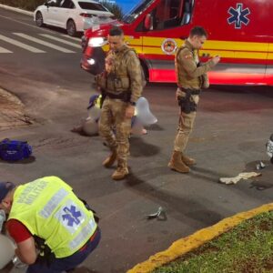 Casal foge da PM, colide em SUV e fica gravemente ferido em SC; assista o vídeo | Imagem: Polícia Militar/Reprodução
