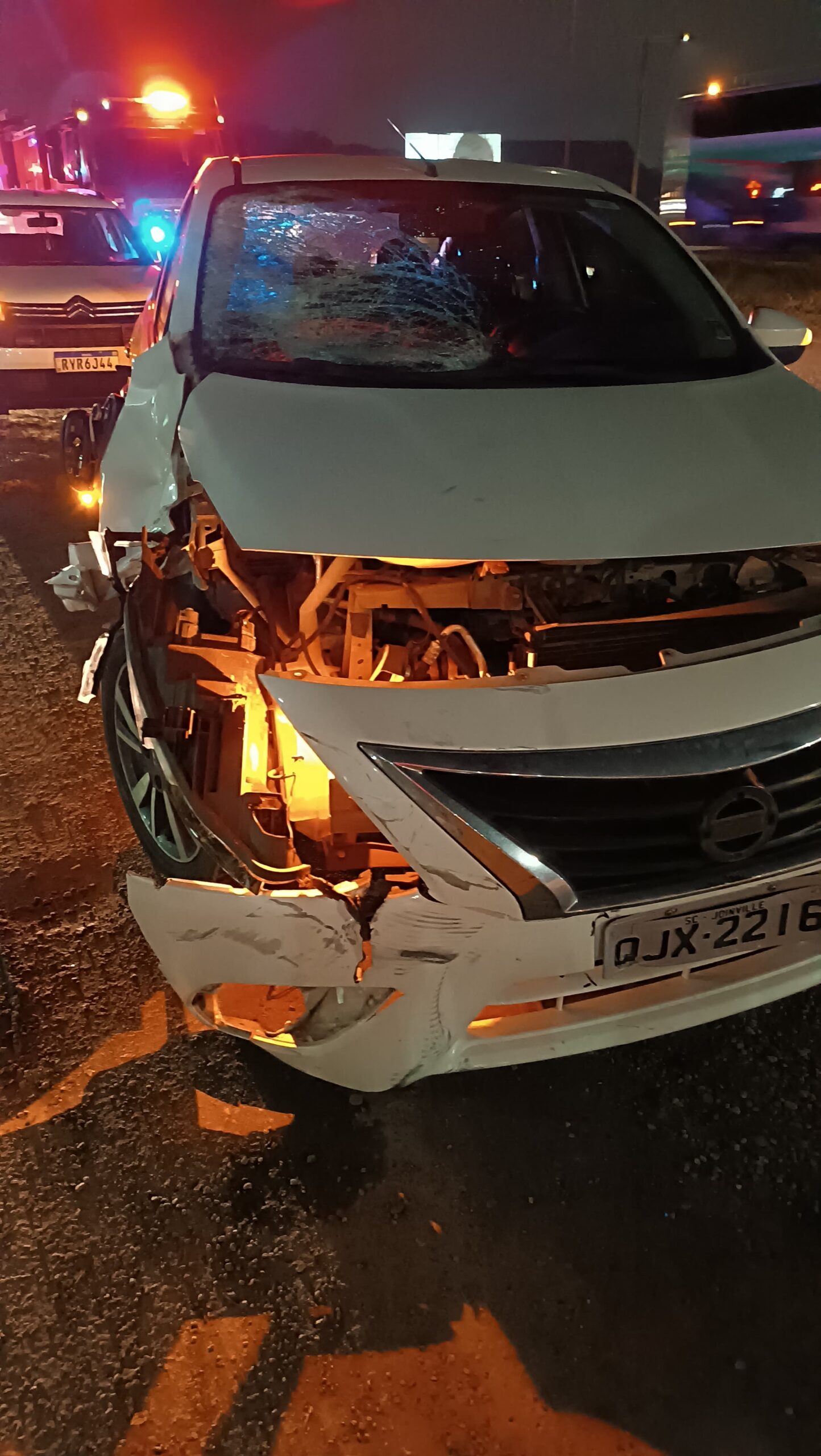 Ciclista morre após ser atropelado por carro na BR-101 em Joinville | Foto: Reprodução/Redes Sociais