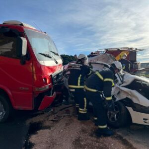 Grave acidente na SC-114 deixa vítima fatal | Foto: 5º BBM