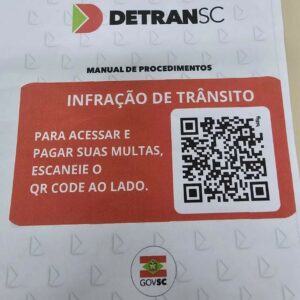 Detran/SC alerta população sobre golpe da multa no para-brisa do carro | Foto: Divulgação/Detran/SC

