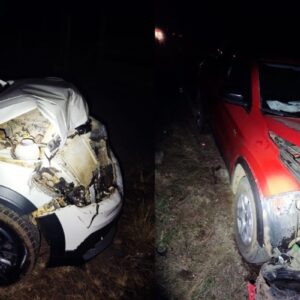 Engavetamento na SC-114 em São Joaquim deixa duas idosas feridas| Foto: PMRv SC