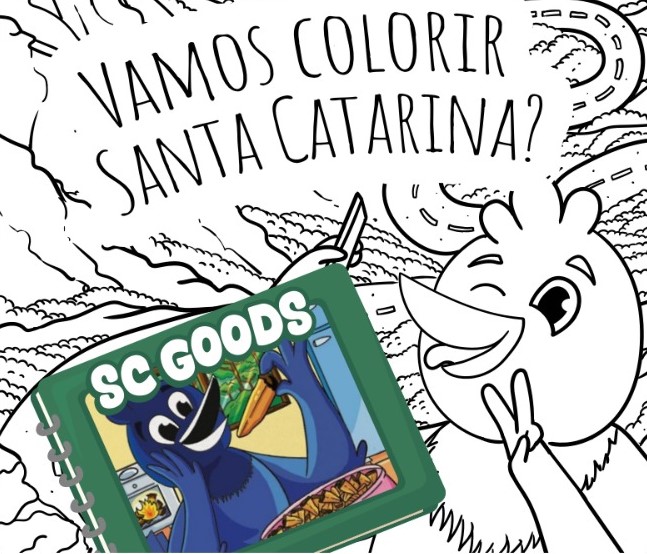 Governo de SC oferece livro gratuito para colorir | Foto: ilustração de Gabriel Lauxem


