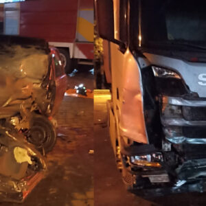 Grave acidente em Correia Pinto deixa motorista ferido na BR-116| Foto: 5 BBM