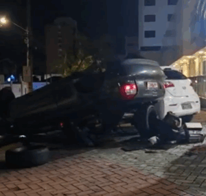Grave acidente na madrugada desta sexta na Capital | Foto: Reprodução