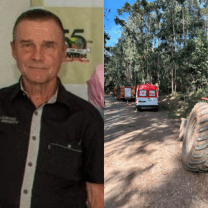 Idoso morre após acidente com trator em SC | Foto: Redes Sociais/CBMSC