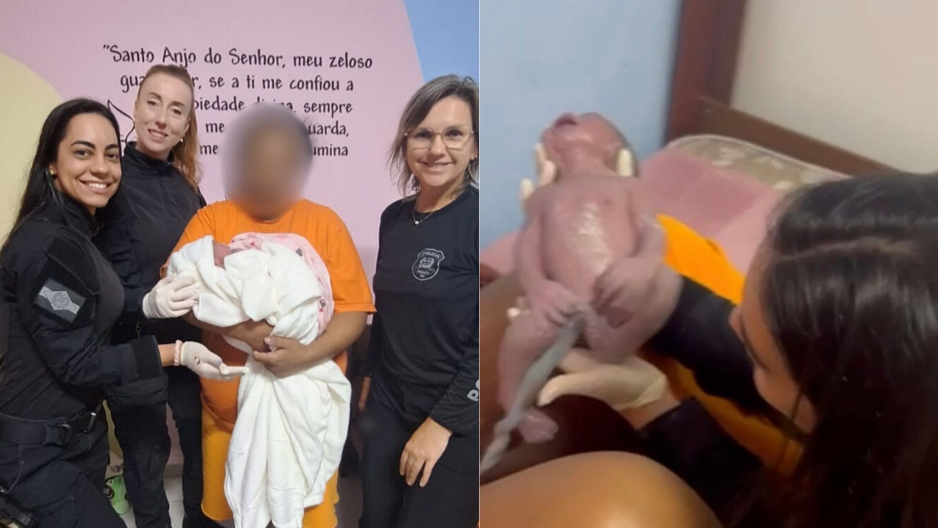 Mulher dá à luz em presídio de SC com ajuda de policiais penais. – Foto: Sejuri/Reprodução