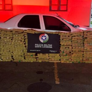 Operação integrada em Curitibanos resulta na apreensão de 640 kg de maconha | Foto: PMRv Serra