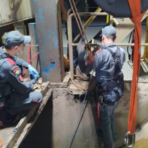 Acidente com máquina de papel mata trabalhador em pequena cidade de SC | Foto: CBMSC/Reprodução